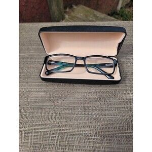 Wide Guyz Black Glasses Frames Only Case Included